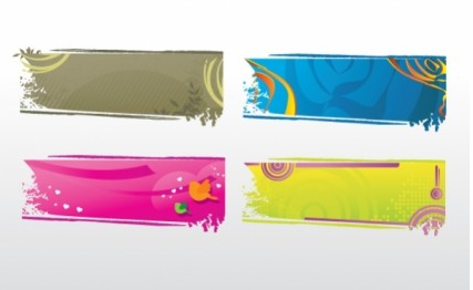 Banners collection free vector