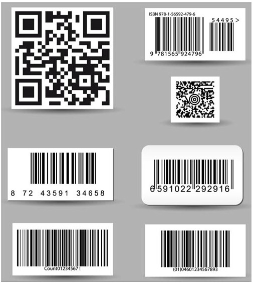 Barcode Stickers Illustration vector