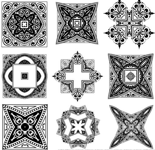Baroque Design Elements vector graphics