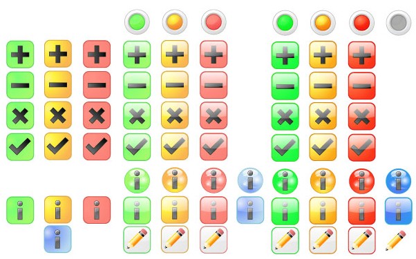 Basic Icons Free Set vectors graphic