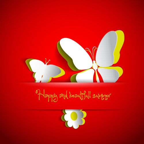 Beautiful Butterfly background 1 vector
