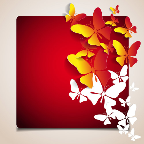 Beautiful Butterfly background 2 vector