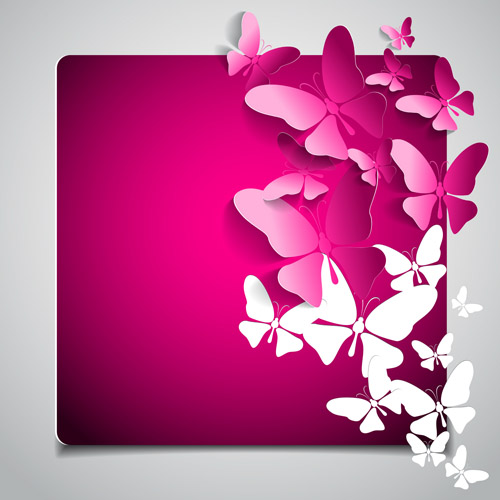 Beautiful Butterfly background 3 vector