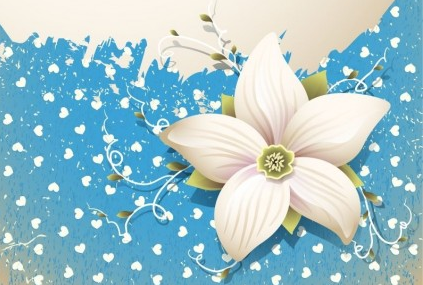 Beautiful Flowers Background vector