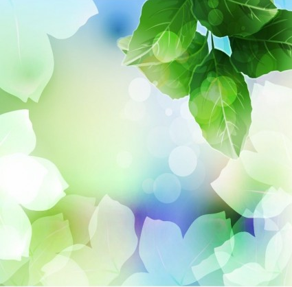 Beautiful Green Leaf Background vectors graphic