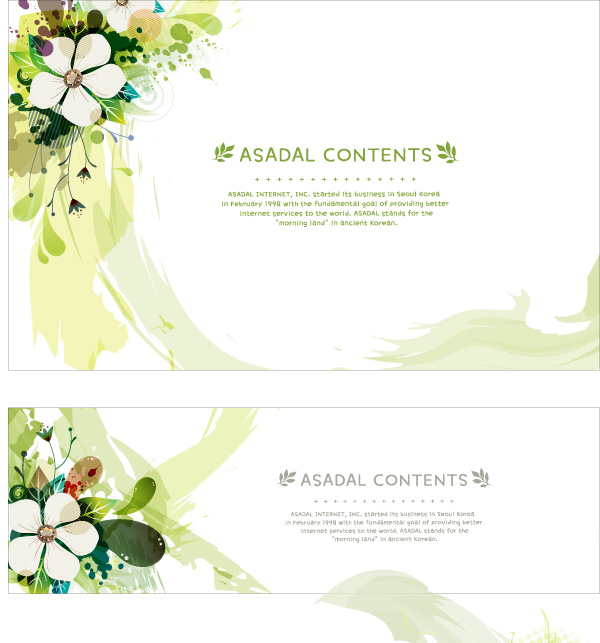 Beautiful flower background 1 design vector
