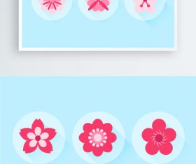 Beautiful flower petals vector