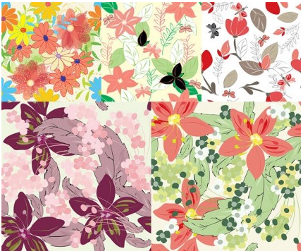 Beautiful flowers background vector