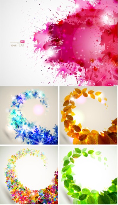 Beautiful splash-ink background vectors graphics