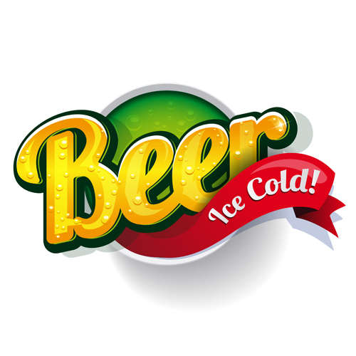 Beer label Illustration vector