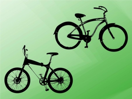 Bicycle Silhouettes vectors