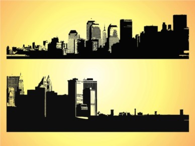Big Cities Vectors Illustration