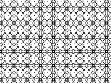 Black And White Flowers set vector