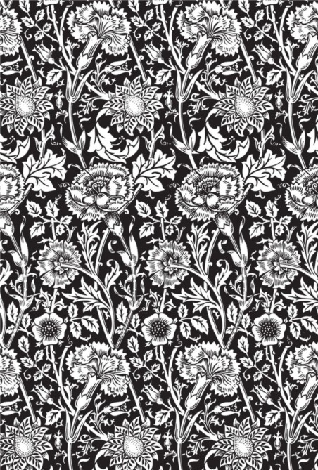 Black Flower Background vectors graphic