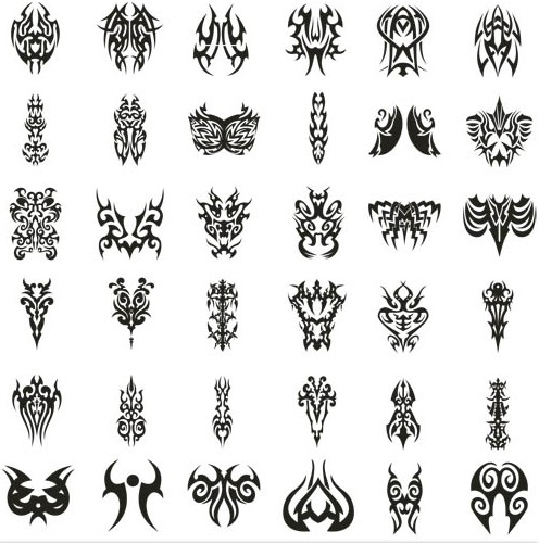 Black Tattoo free vector material free download