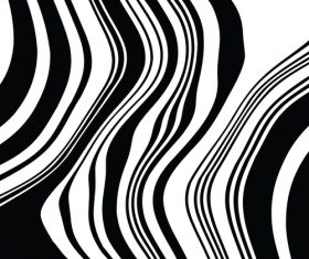 Black wave abstract pattern vectors 04