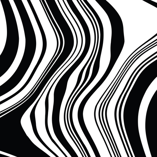 Black wave abstract pattern vectors 04