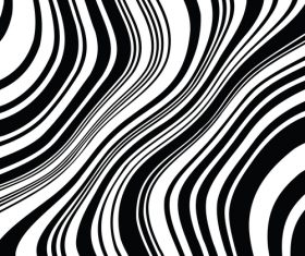 Black wave abstract pattern vectors 05