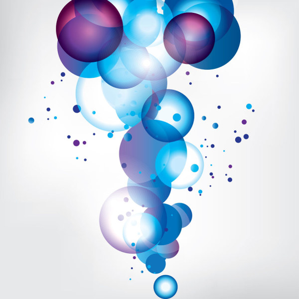 Blue Bubble background vector