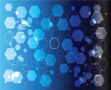 Blue Geometric Shapes background vector