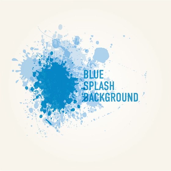Blue Splash Background vector material
