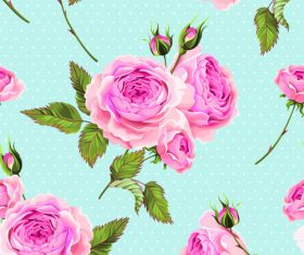 Blue background peony flower texture pattern vector