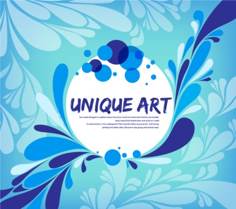 Blue background vector graphics