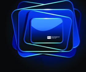 Blue creative modern background vector