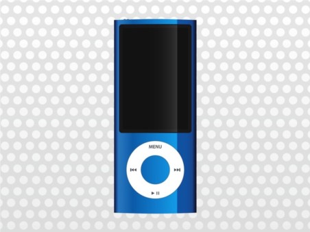Blue iPod Nano vector