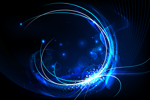 Blue light abstract background vector