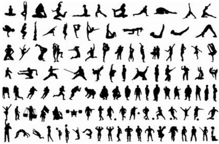 Body Silhouettes Free vector