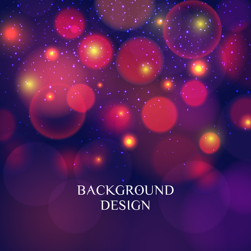 Bokeh styles with colored backgrounds vector 05