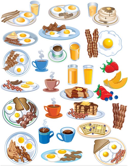 Breakfast Food free vector design