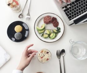 Breakfast on the table Stock Photo 09