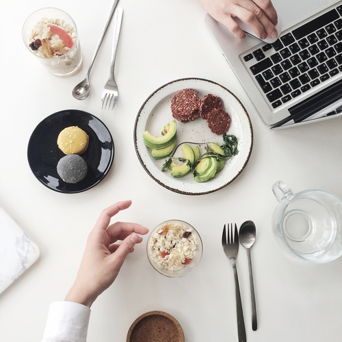 Breakfast on the table Stock Photo 09