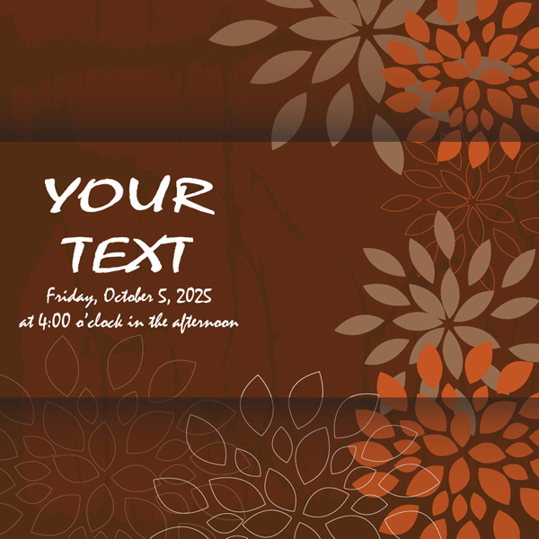 Brown style background set vector