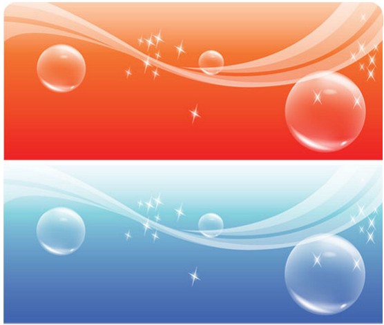 Bubble Colorful Banners Vector vector