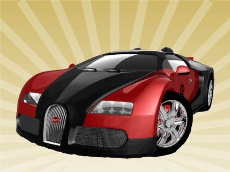 Bugatti Veyron design vector