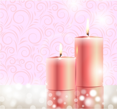 Burning candle Free vectors graphic