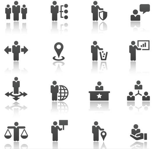 Business Black Icons 2 set vector