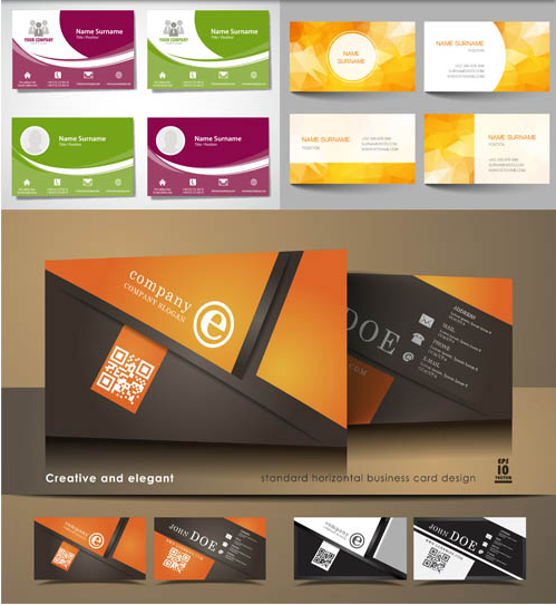 Business Cards Designs 14 vector material