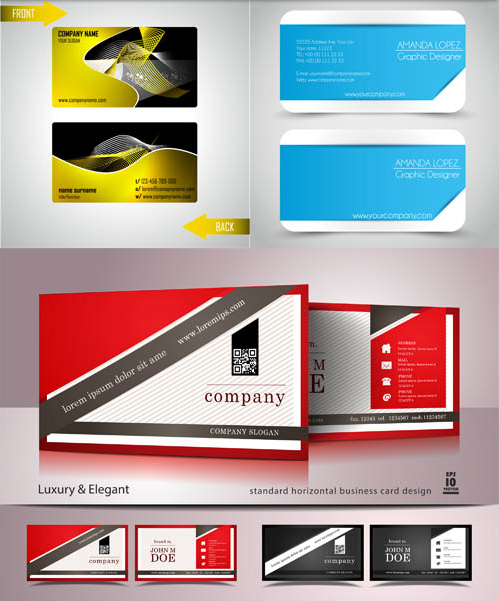 Business Cards Designs 16 vector