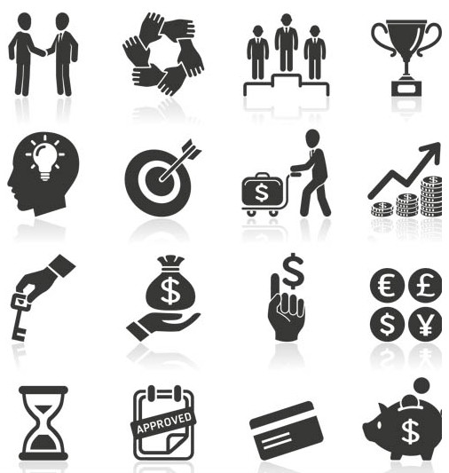Business Icons 9 vector