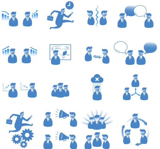 Business Icons free vector