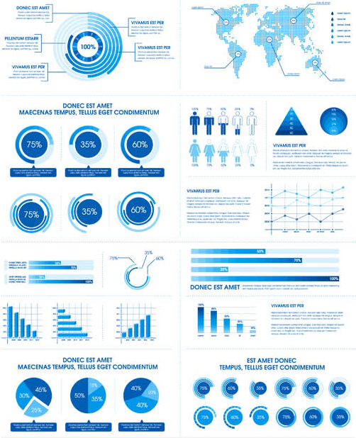 Business Infographics Elements 15 vectors graphic