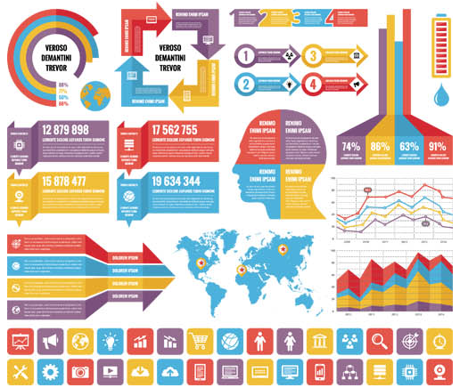 Business Infographics Elements 16 vector graphics