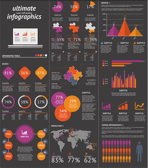 Business Infographics Elements 17 vector graphic