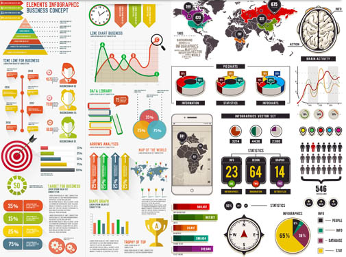 Business Infographics Elements 18 vector material
