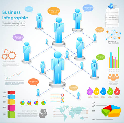 Business Infographics Set vector design