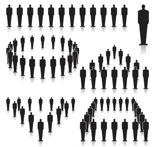 Business People Icons 7 vector design
